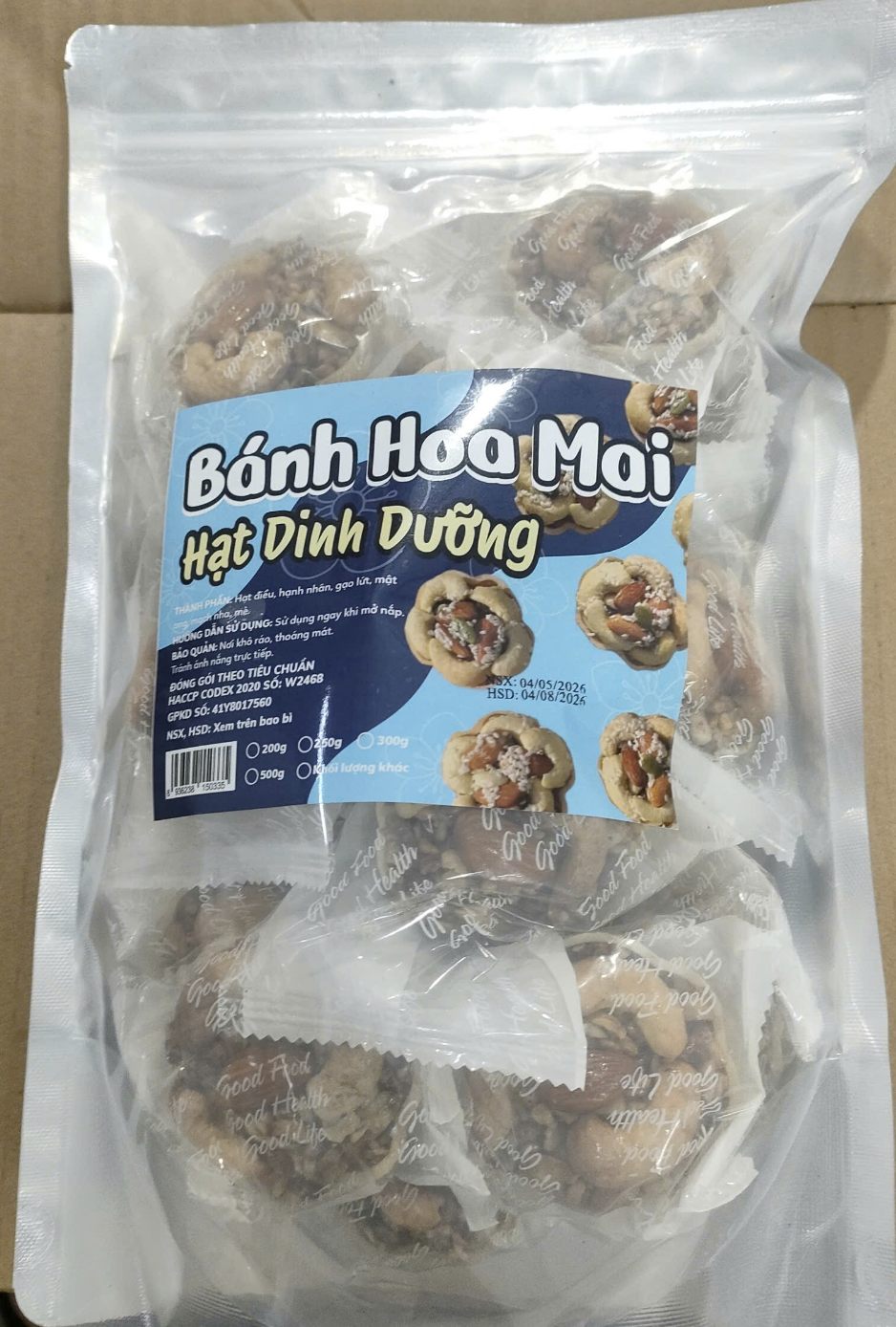 Bánh Hoa Mai Hạt Dinh Dưỡng 500g